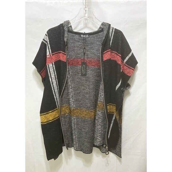 Angel Womens 1 Full Zip Hooded Pancho NWT - Picture 7 of 10